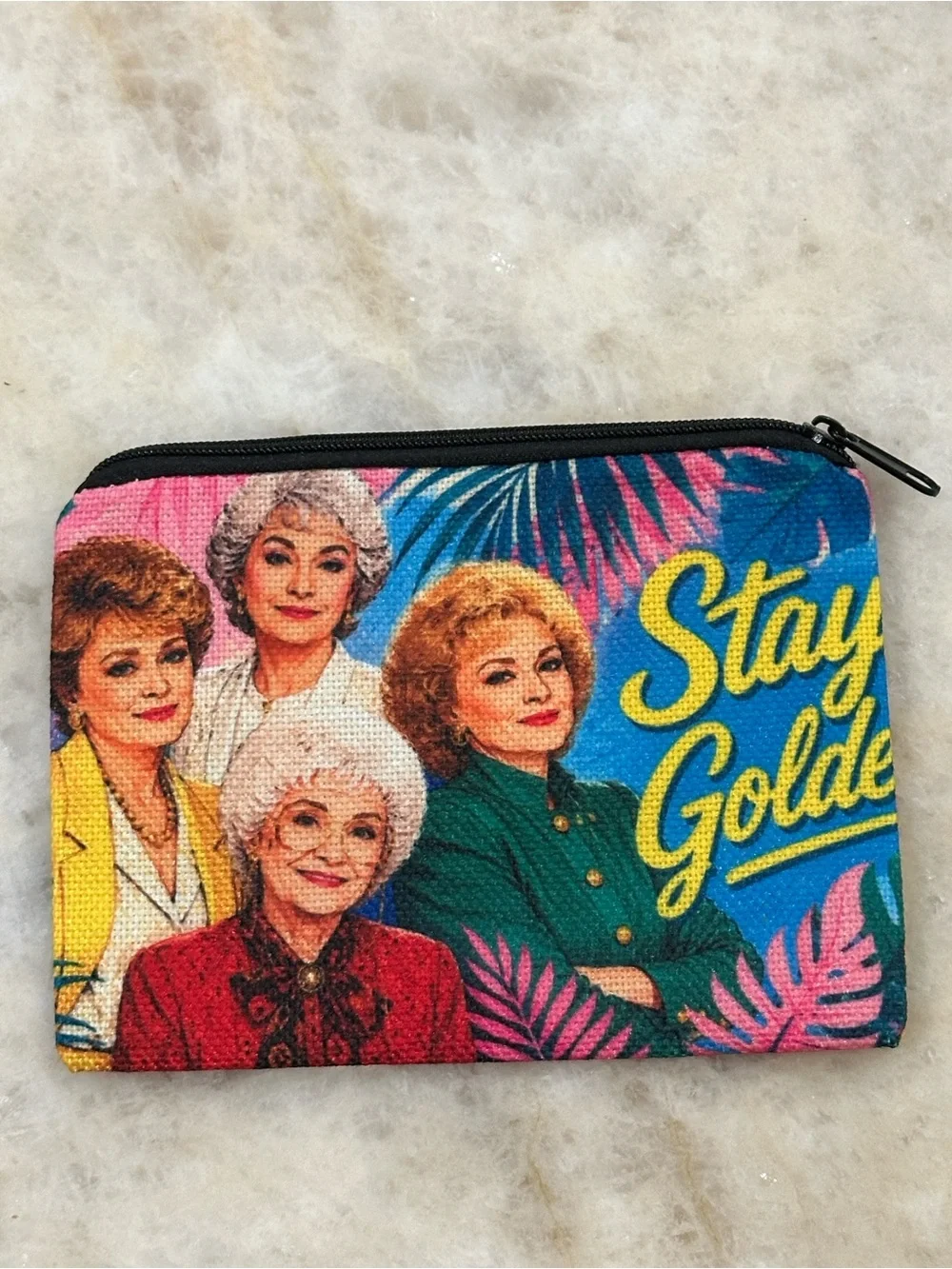 The Golden Girls Stay Golden Zip Pouch - Multicolor Women’s Cosmetic Bag